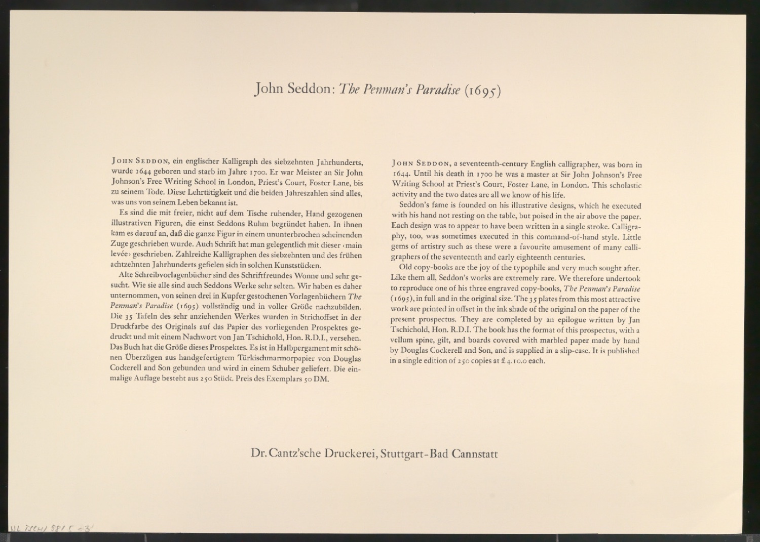 Beilage für The Penman's Paradise — Blatt 6