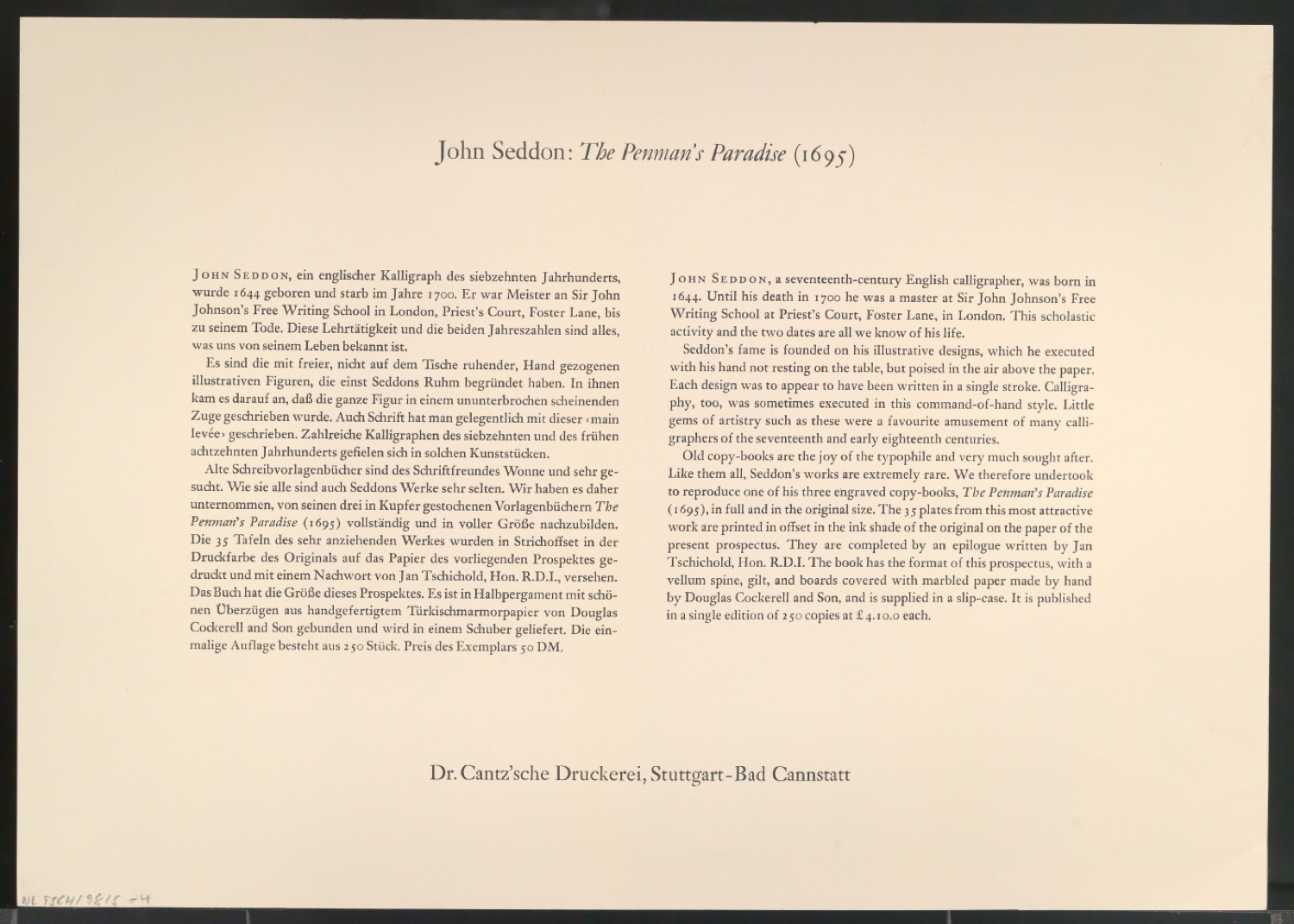 Beilage für The Penman's Paradise — Blatt 8