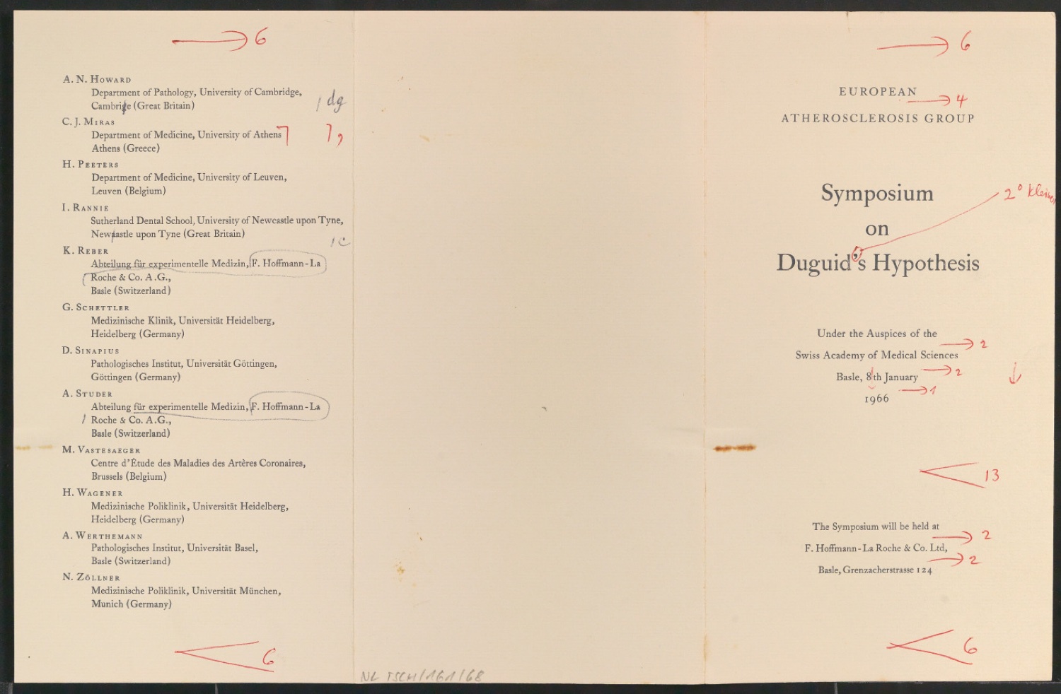 Korrekturfahne für Symposium on Duduid's Hypothesis — Blatt 1
