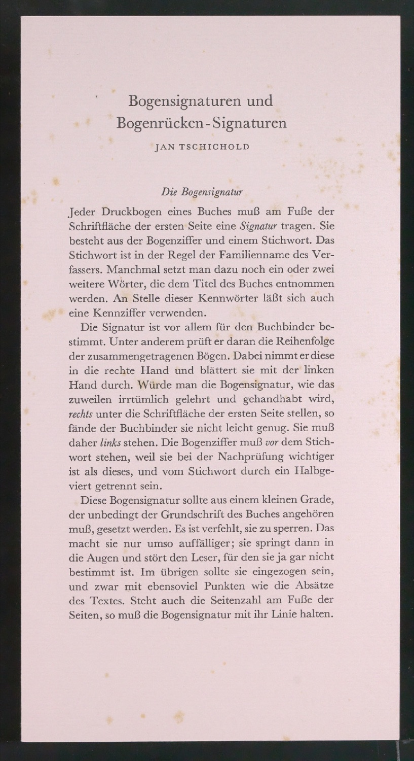 Bogensignaturen und Bogenrücken-Signaturen — Blatt 4