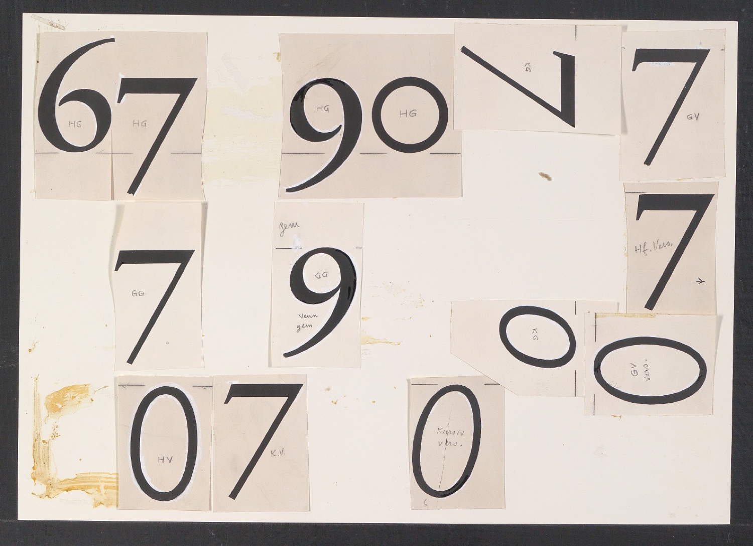 Neue Zeichnungen für die SABON von Jan Tschichold für die Grade von 14 Punkt ab, Mai 1965 — Blatt 5
