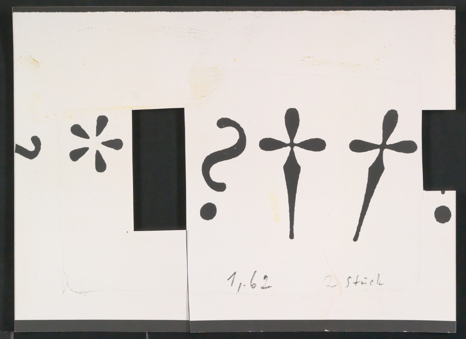 Fotokopien verschiedener Alphabete unter anderem der Garamond — Blatt 7