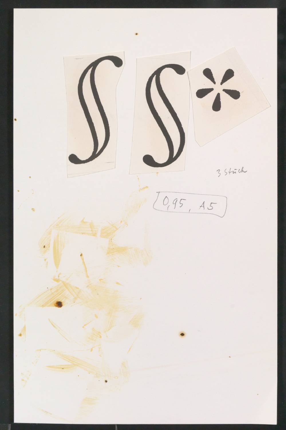 Fotokopien verschiedener Alphabete unter anderem der Garamond — Blatt 11