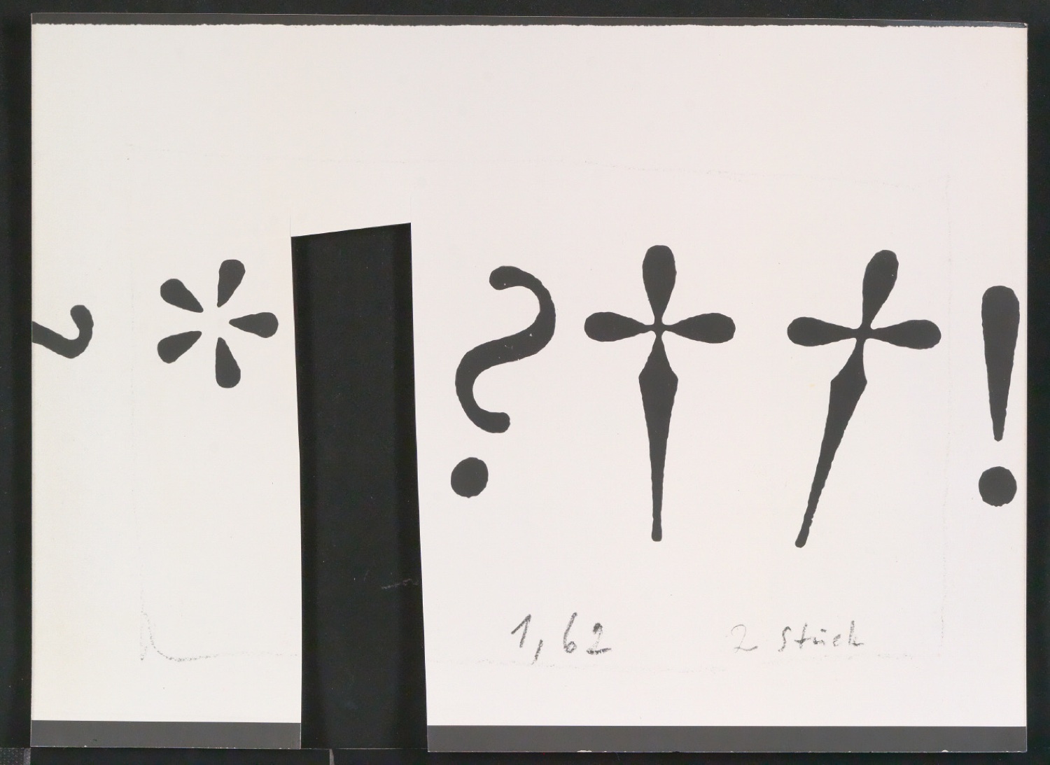 Fotokopien verschiedener Alphabete unter anderem der Garamond — Blatt 13