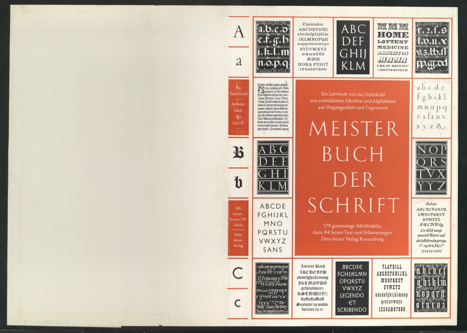 Korrigierter Schutzumschlag für Meisterbuch der Schrift, 2. Auflage — Blatt 1