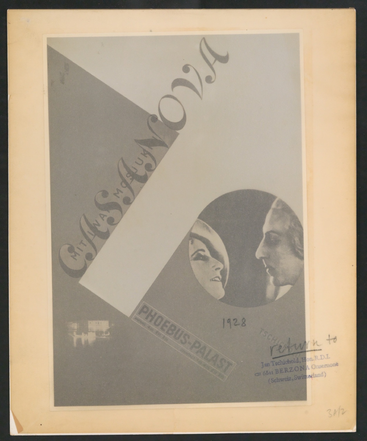 Fotorepro und Zeitschriftenausschnitt von Plakat Casanova für Phoebus-Palast — Blatt 1