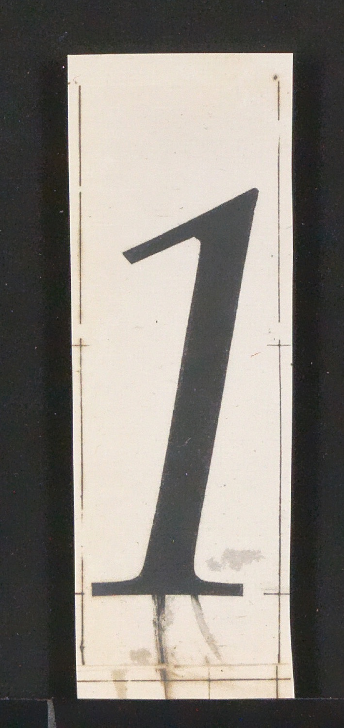Entbehrliche Photokopien einzelner Buchstaben (gewöhnliche) ab 14 P — Blatt 1