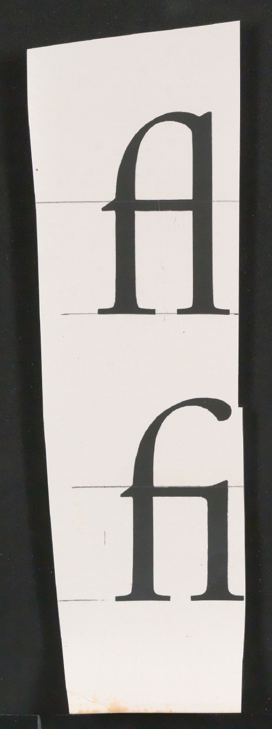 Entbehrliche Photokopien einzelner Buchstaben (gewöhnliche) ab 14 P — Blatt 7