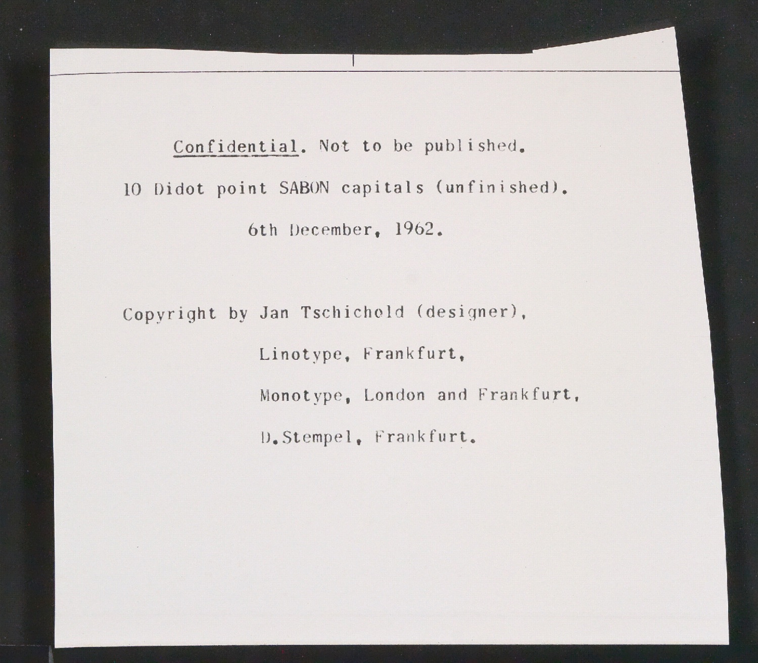 Entbehrliche Photokopien einzelner Buchstaben (gewöhnliche) ab 14 P — Blatt 11