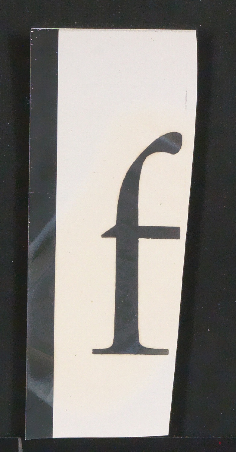 Entbehrliche Photokopien einzelner Buchstaben (gewöhnliche) ab 14 P — Blatt 47