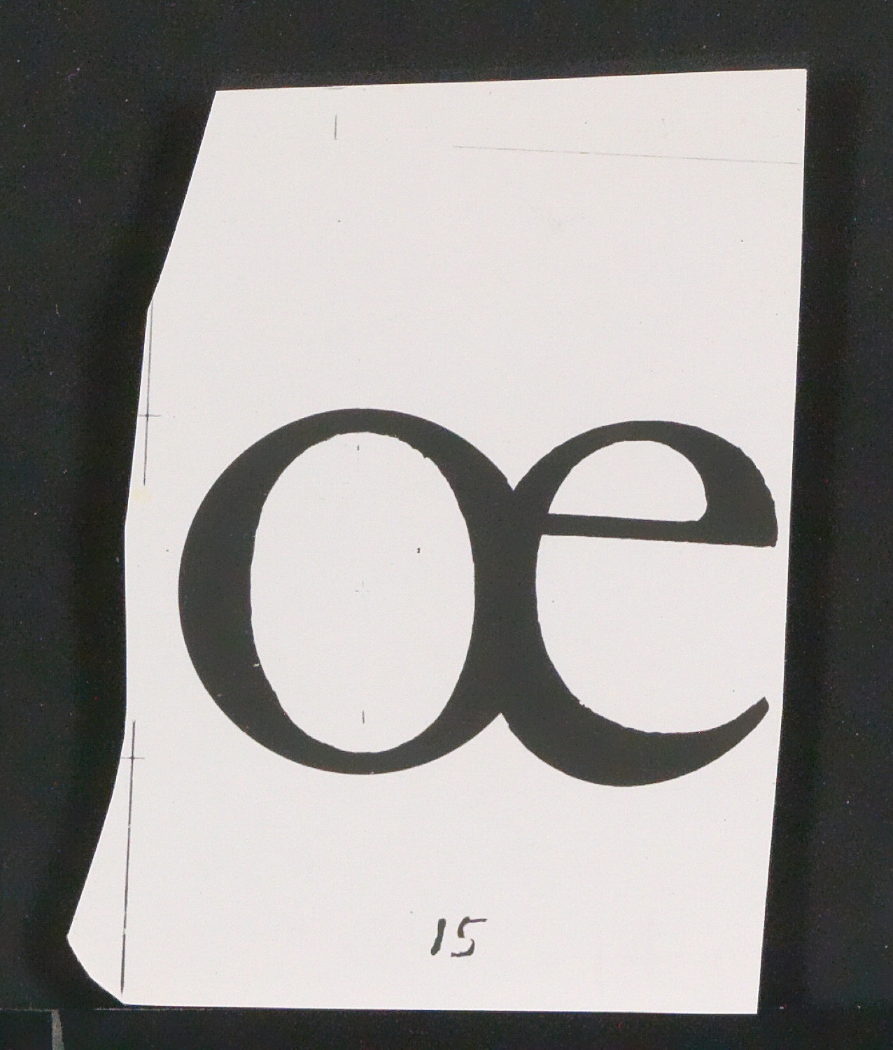 Entbehrliche Photokopien einzelner Buchstaben (gewöhnliche) ab 14 P — Blatt 101