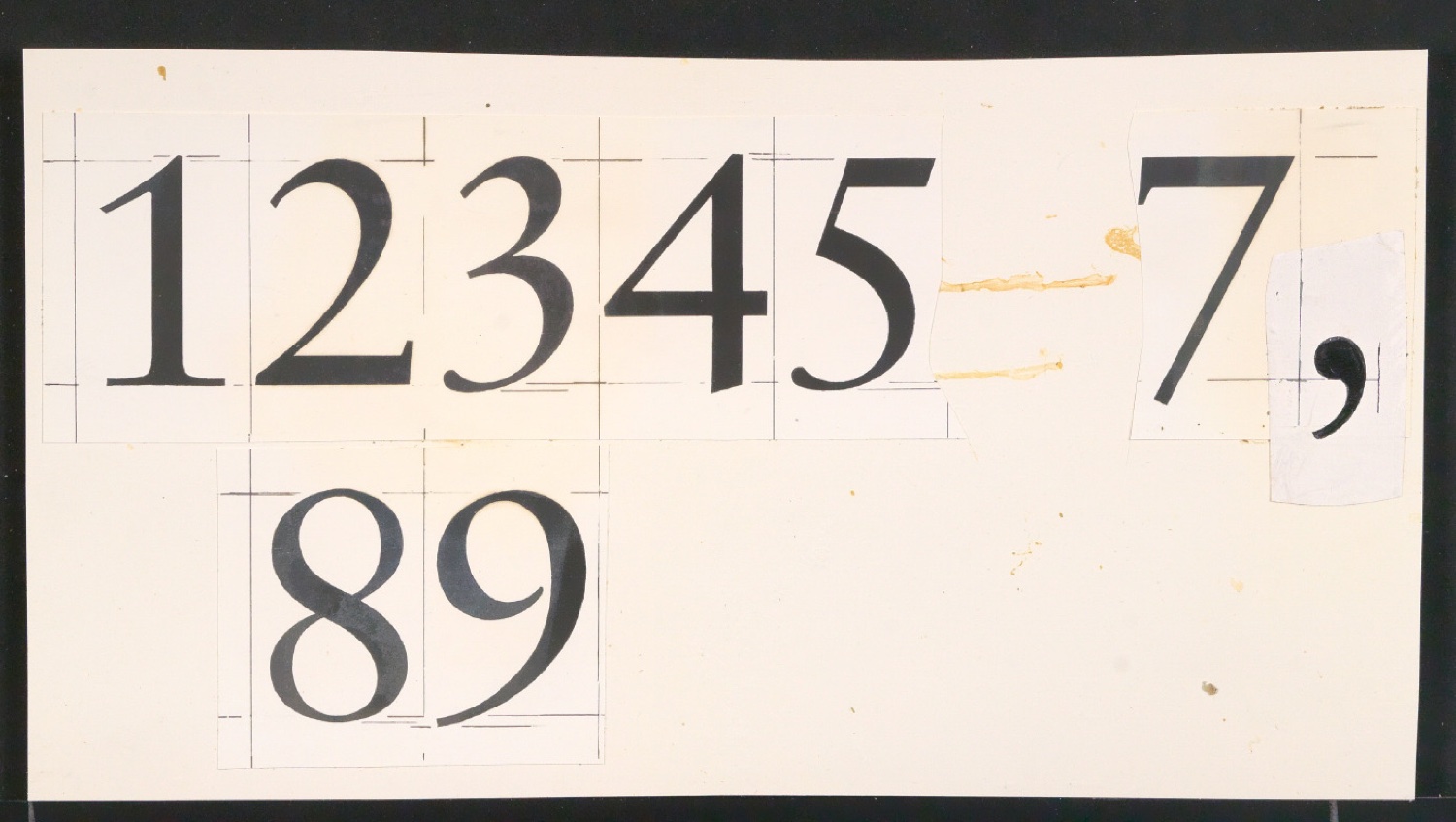 Entbehrliche Photokopien einzelner Buchstaben (gewöhnliche) ab 14 P — Blatt 109