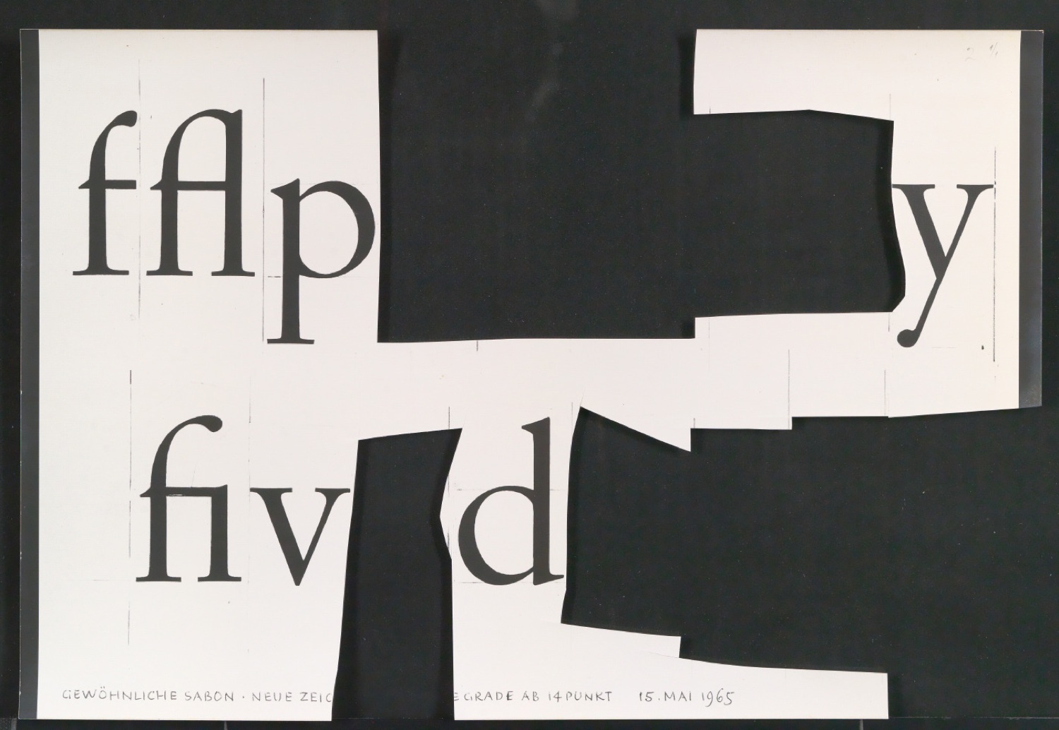 Entbehrliche Photokopien einzelner Buchstaben (gewöhnliche) ab 14 P — Blatt 119