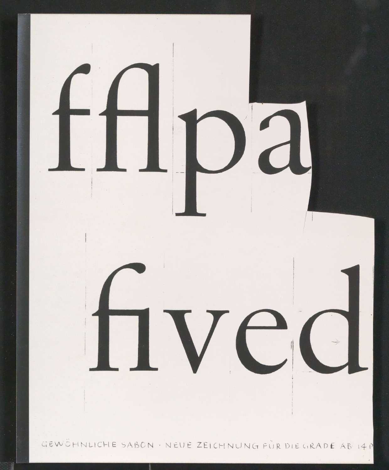 Entbehrliche Photokopien einzelner Buchstaben (gewöhnliche) ab 14 P — Blatt 127