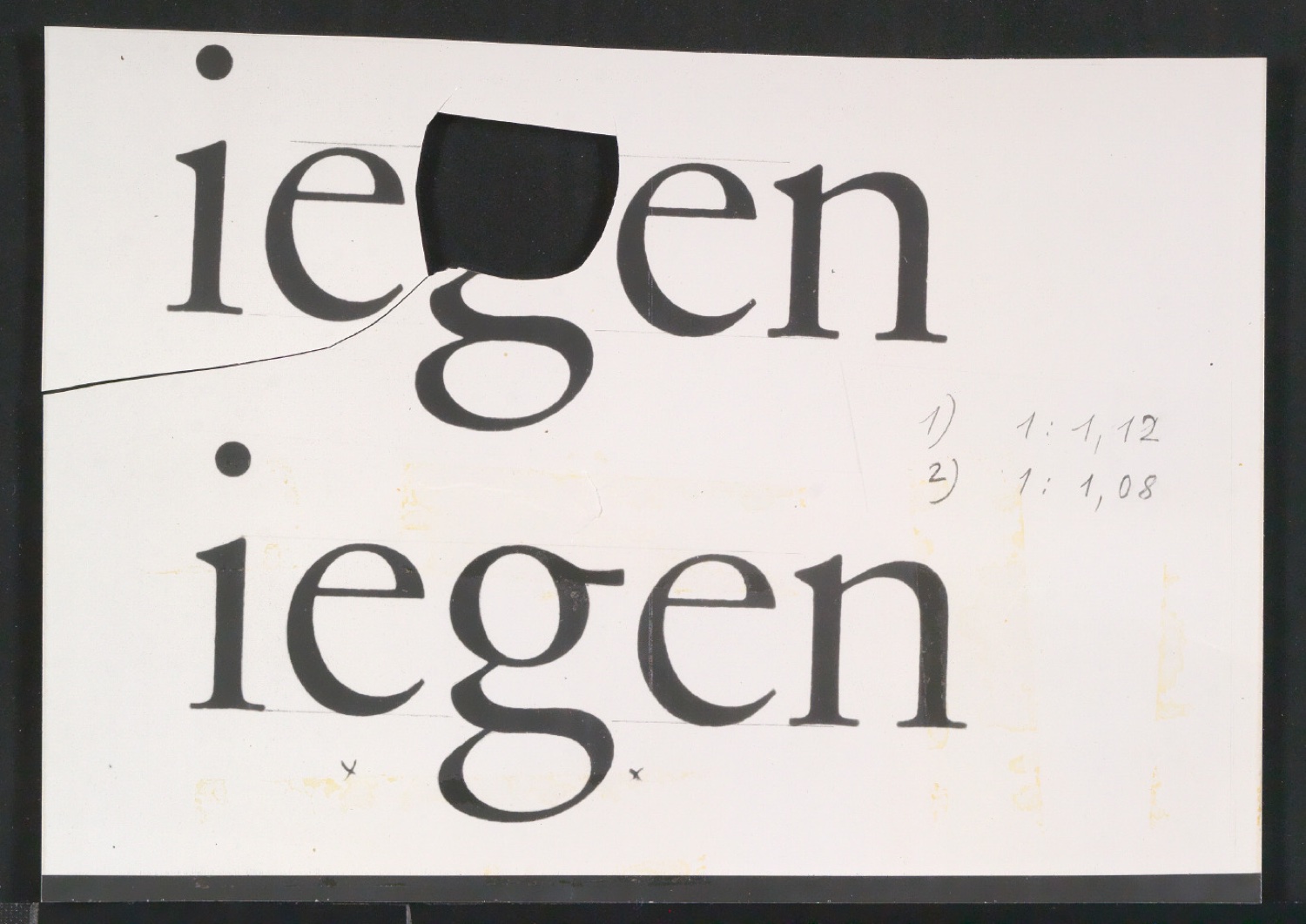 Entbehrliche Photokopien einzelner Buchstaben (gewöhnliche) ab 14 P — Blatt 143