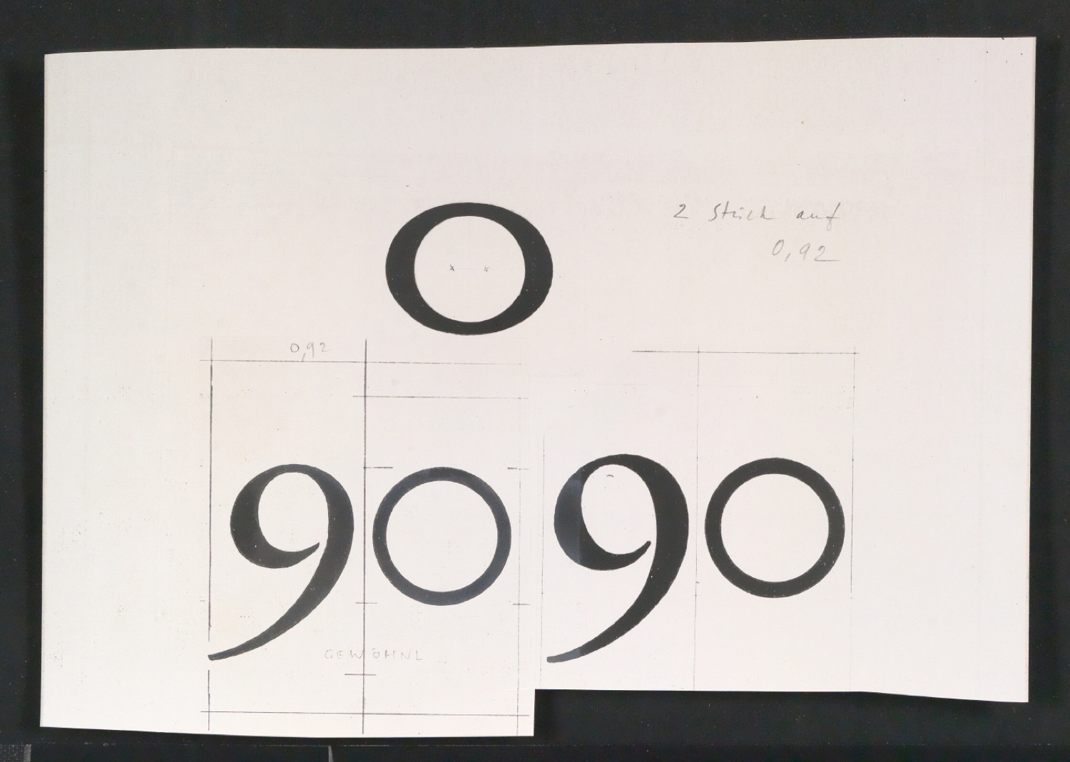 Entbehrliche Photokopien einzelner Buchstaben (gewöhnliche) ab 14 P — Blatt 149