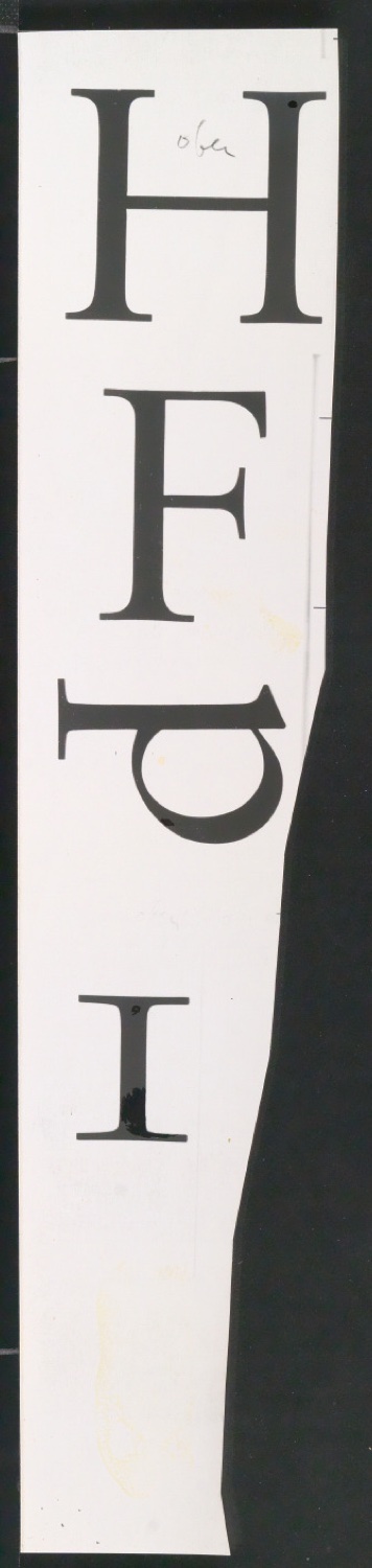 Entbehrliche Photokopien einzelner Buchstaben (gewöhnliche) ab 14 P — Blatt 155