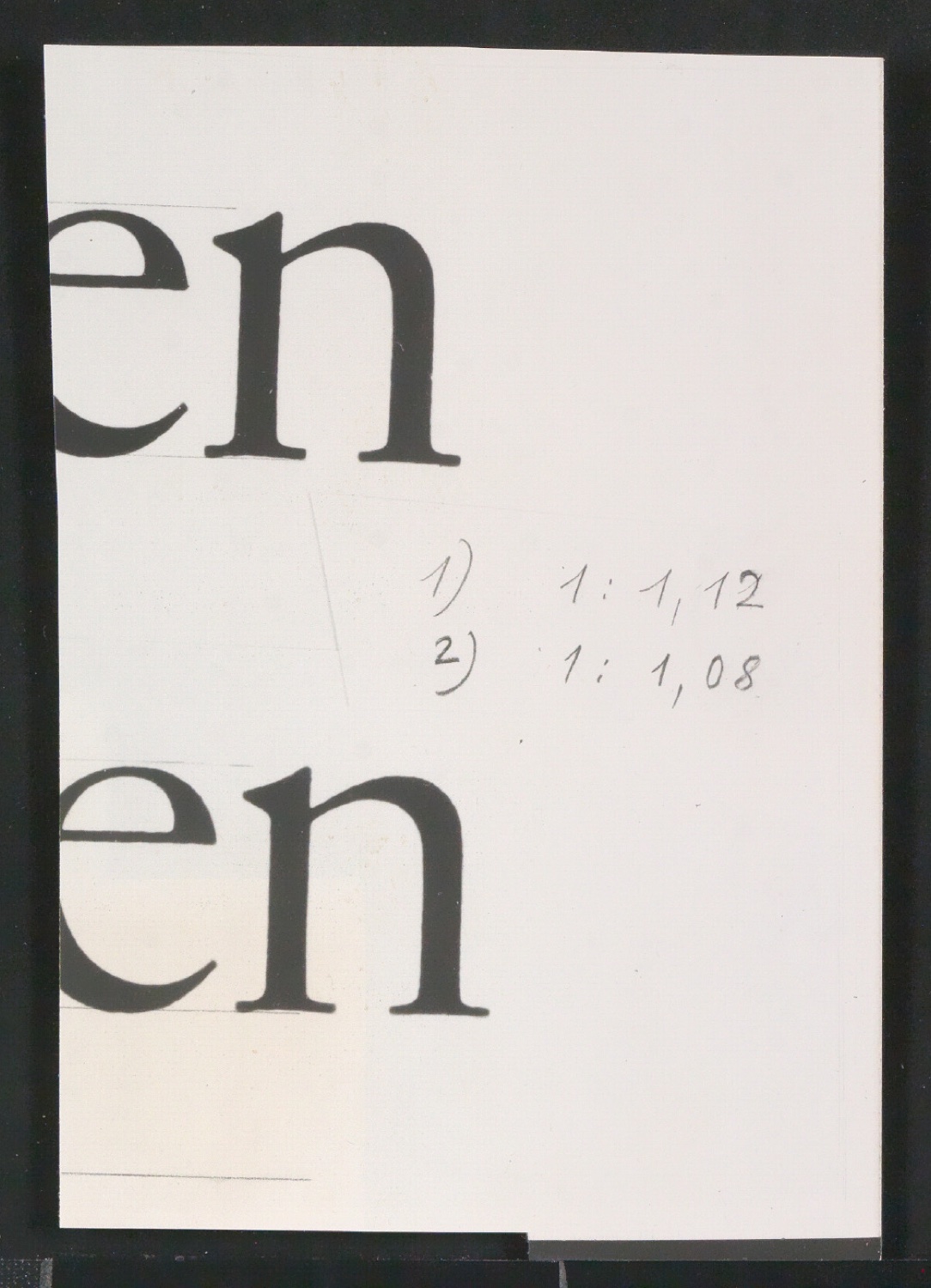 Entbehrliche Photokopien einzelner Buchstaben (gewöhnliche) ab 14 P — Blatt 161