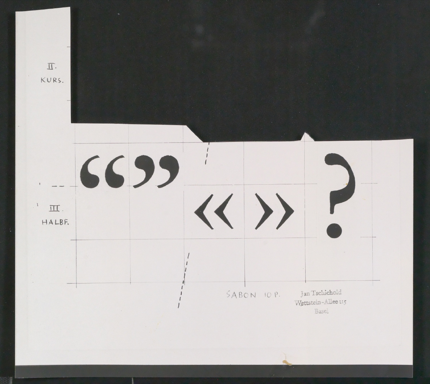 Entbehrliche Photokopien einzelner Buchstaben (gewöhnliche) ab 14 P — Blatt 165