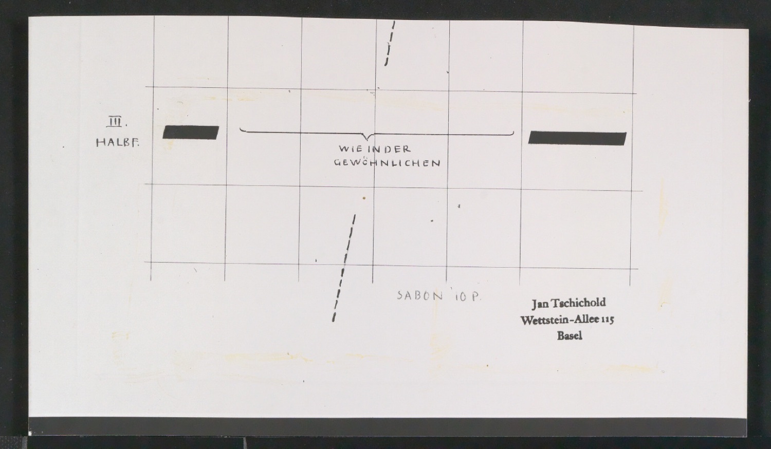 Entbehrliche Photokopien einzelner Buchstaben (gewöhnliche) ab 14 P — Blatt 175