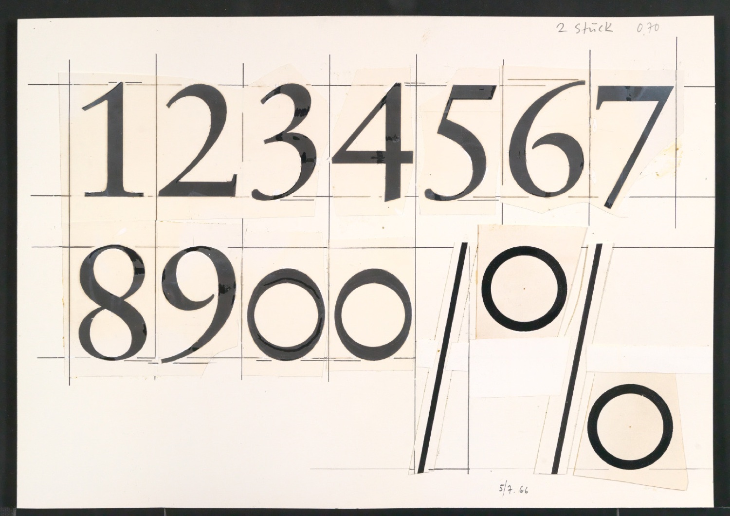 Entbehrliche Photokopien einzelner Buchstaben (gewöhnliche) ab 14 P — Blatt 189