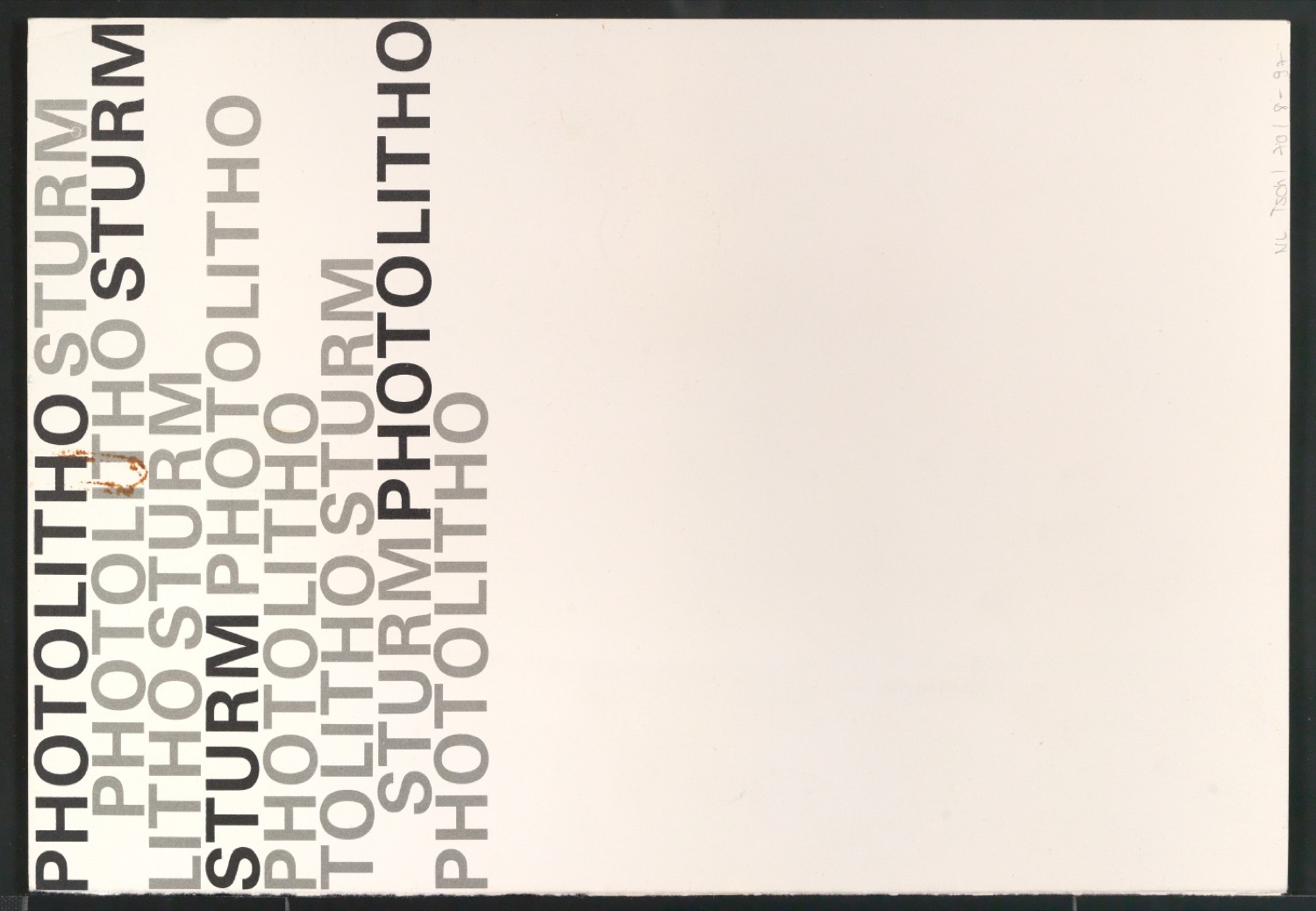 Entbehrliche Photokopien einzelner Buchstaben (gewöhnliche) ab 14 P — Blatt 192