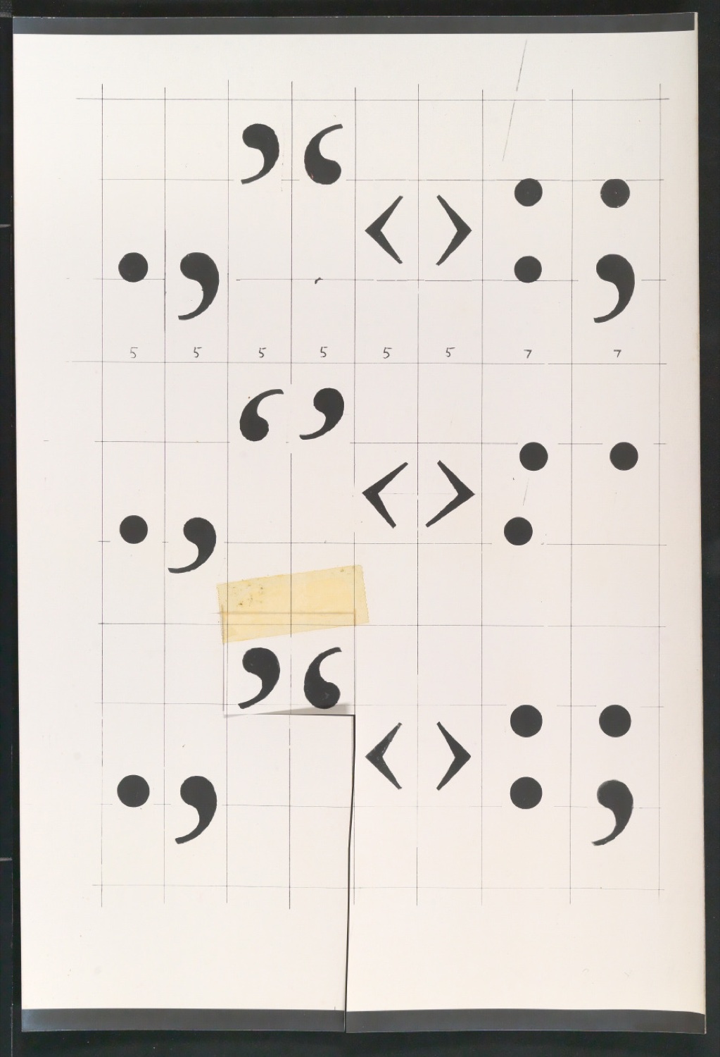 Entbehrliche Photokopien einzelner Buchstaben (gewöhnliche) ab 14 P — Blatt 207
