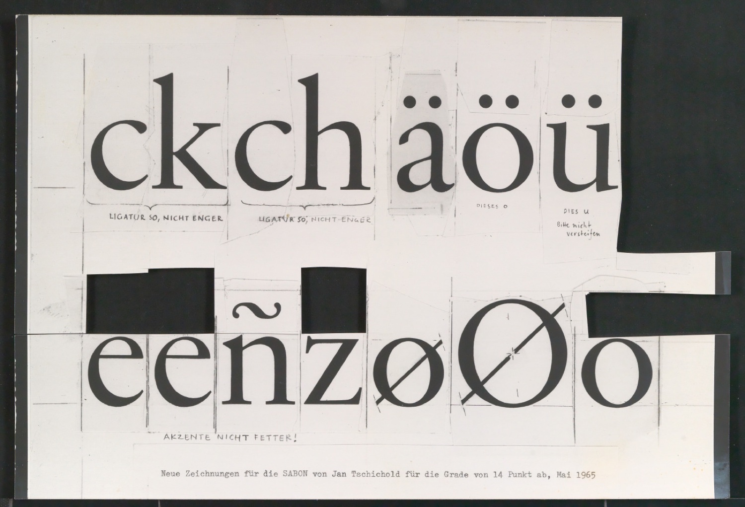 Entbehrliche Photokopien einzelner Buchstaben (gewöhnliche) ab 14 P — Blatt 221