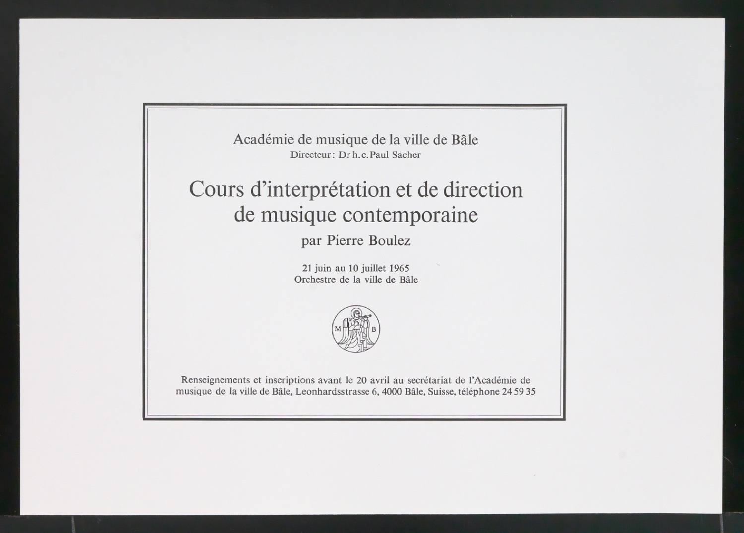 Interpretations- und Dirigierkurs für zeitgenössische Musik — Blatt 3