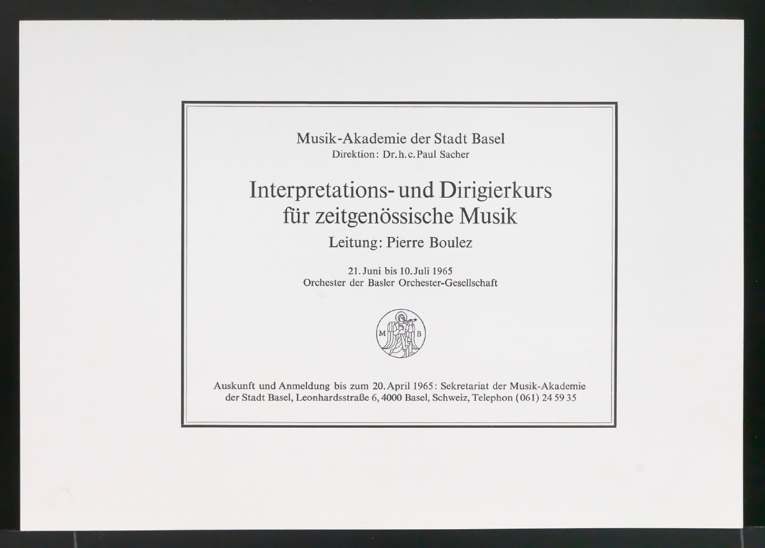 Interpretations- und Dirigierkurs für zeitgenössische Musik — Blatt 9