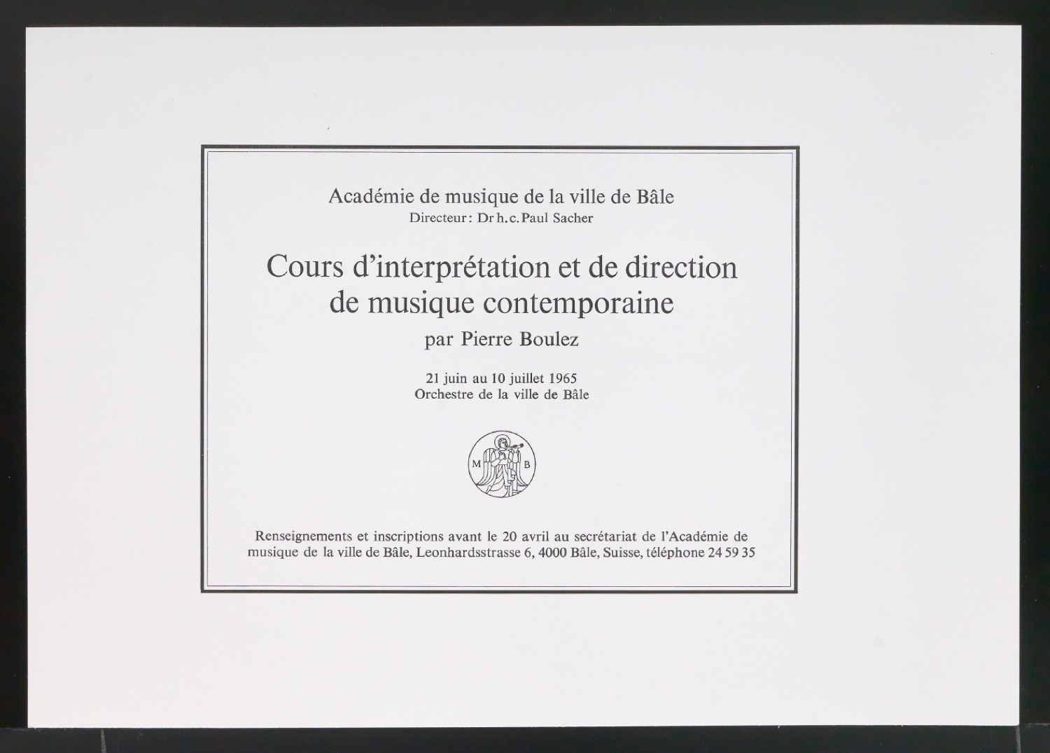 Interpretations- und Dirigierkurs für zeitgenössische Musik — Blatt 11
