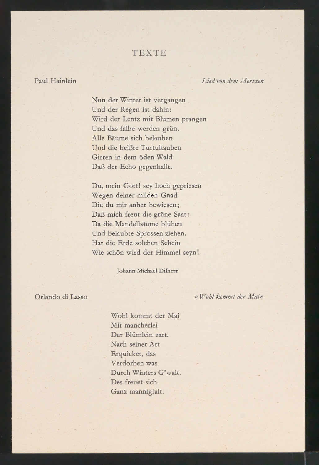 Programmheft Jahresfeier 1965 der Musik-Akademie Basel — Blatt 6
