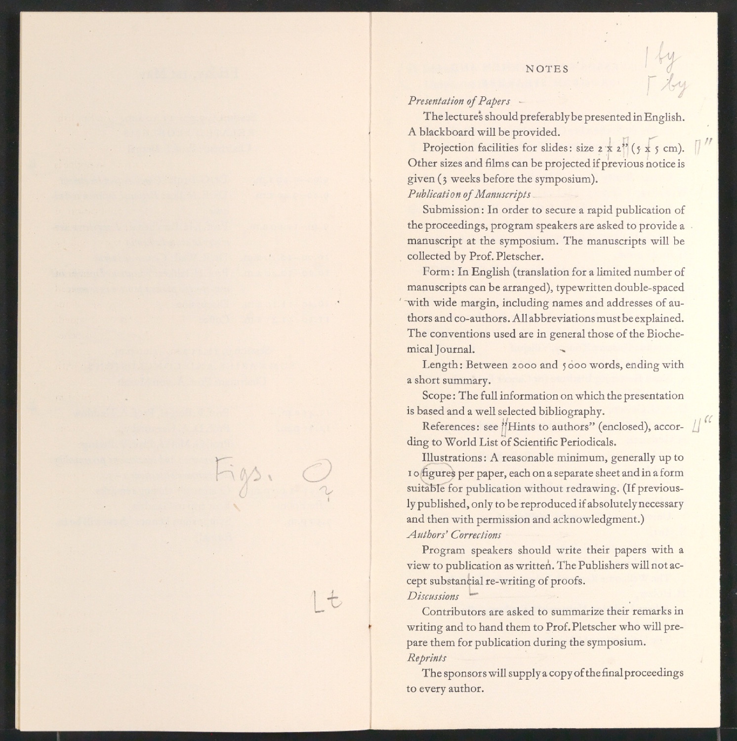Korrekturfahnen für Program of the Symposium on the Chemotherapy of Cancer — Blatt 6