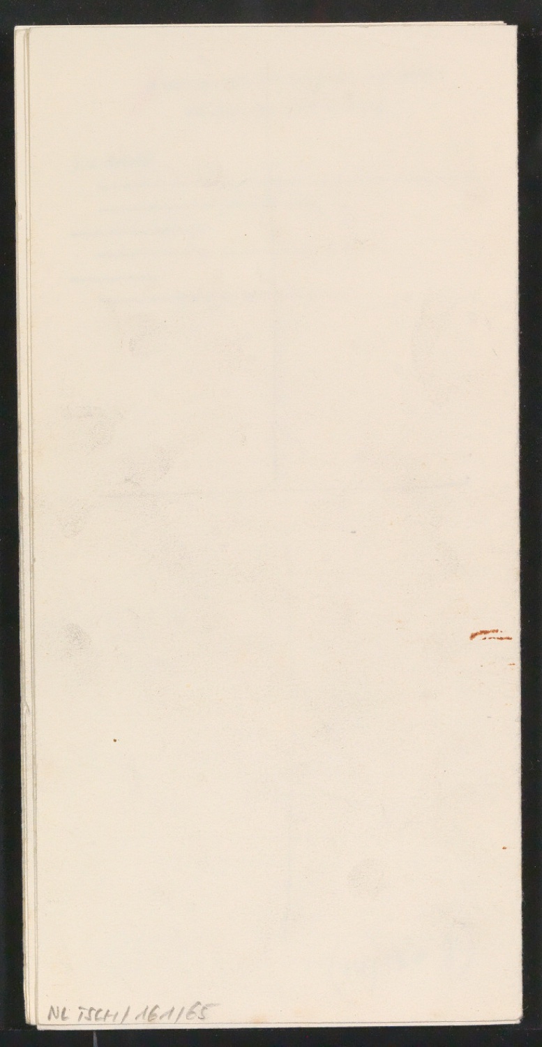 Blindband mit Entwurfsskizzen für Program of the Symposium on the Chemotherapy of Cancer — Blatt 9