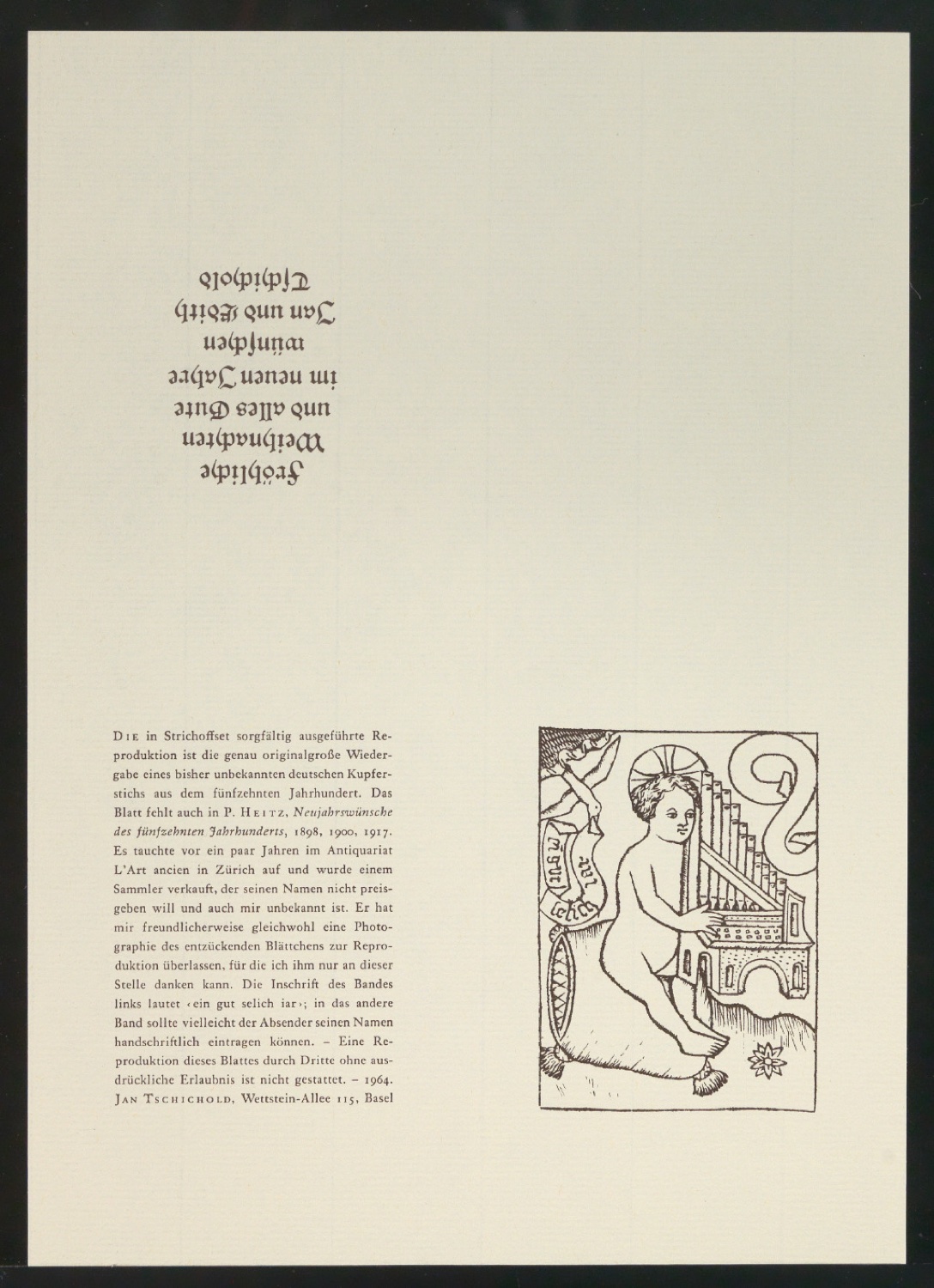 Neujahrswunsch ein gut selich iar — Blatt 1