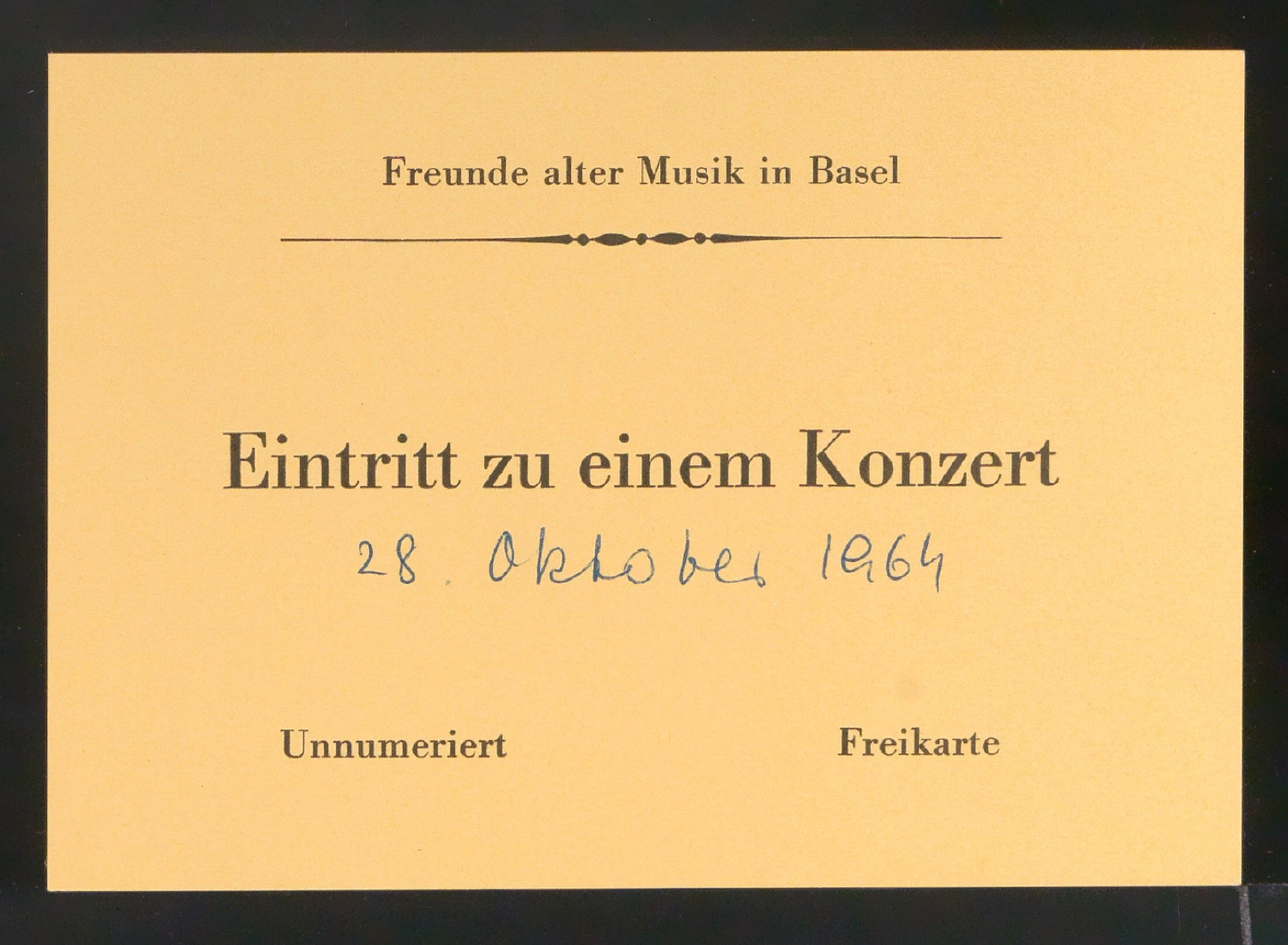 Programmheft 1964 - Musik um Shakespeare — Blatt 1
