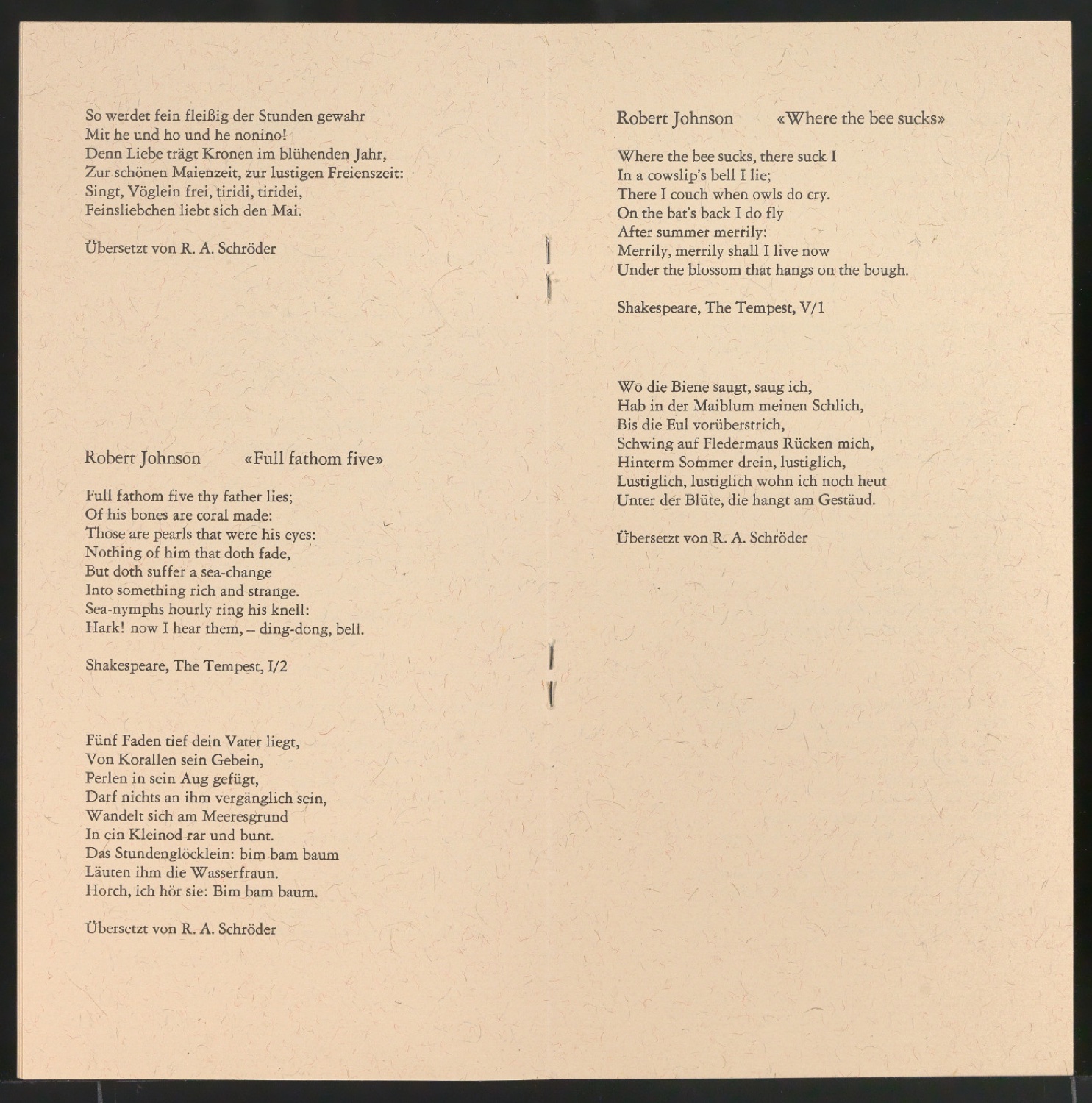 Programmheft 1964 - Musik um Shakespeare — Blatt 6