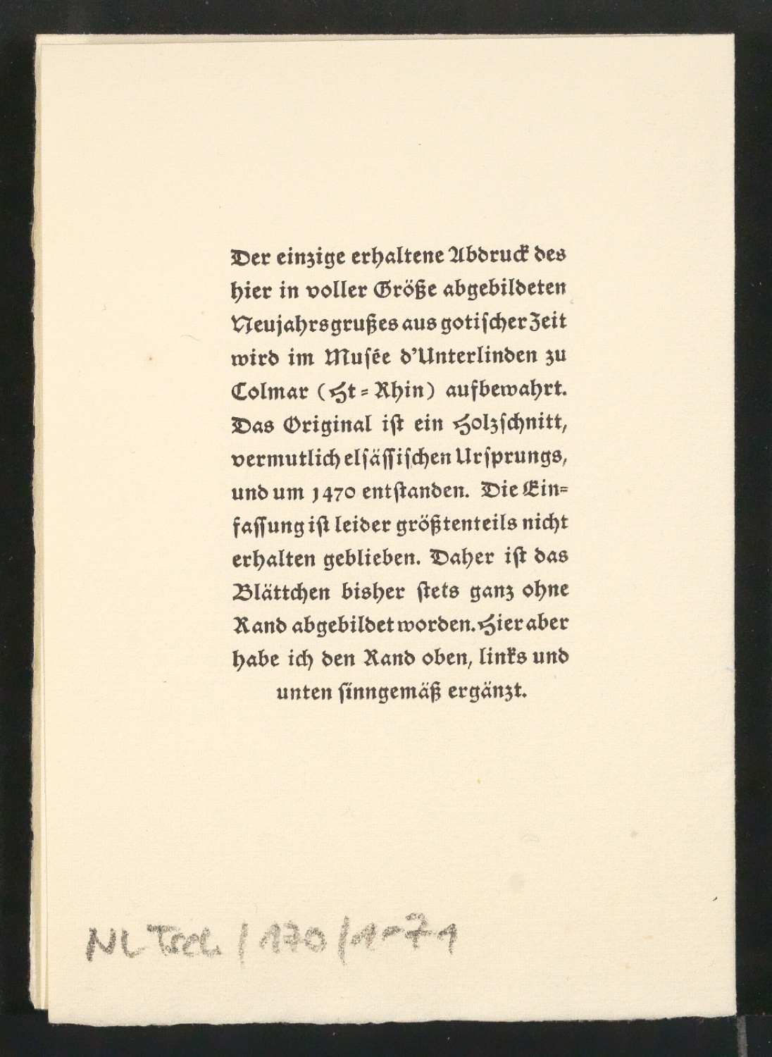 Probedruck von Neujahrswunsch Fröhliche Weihnachten und alles Gute im neuen Jahre wünschen Jan und Edith Tschichold — Blatt 3