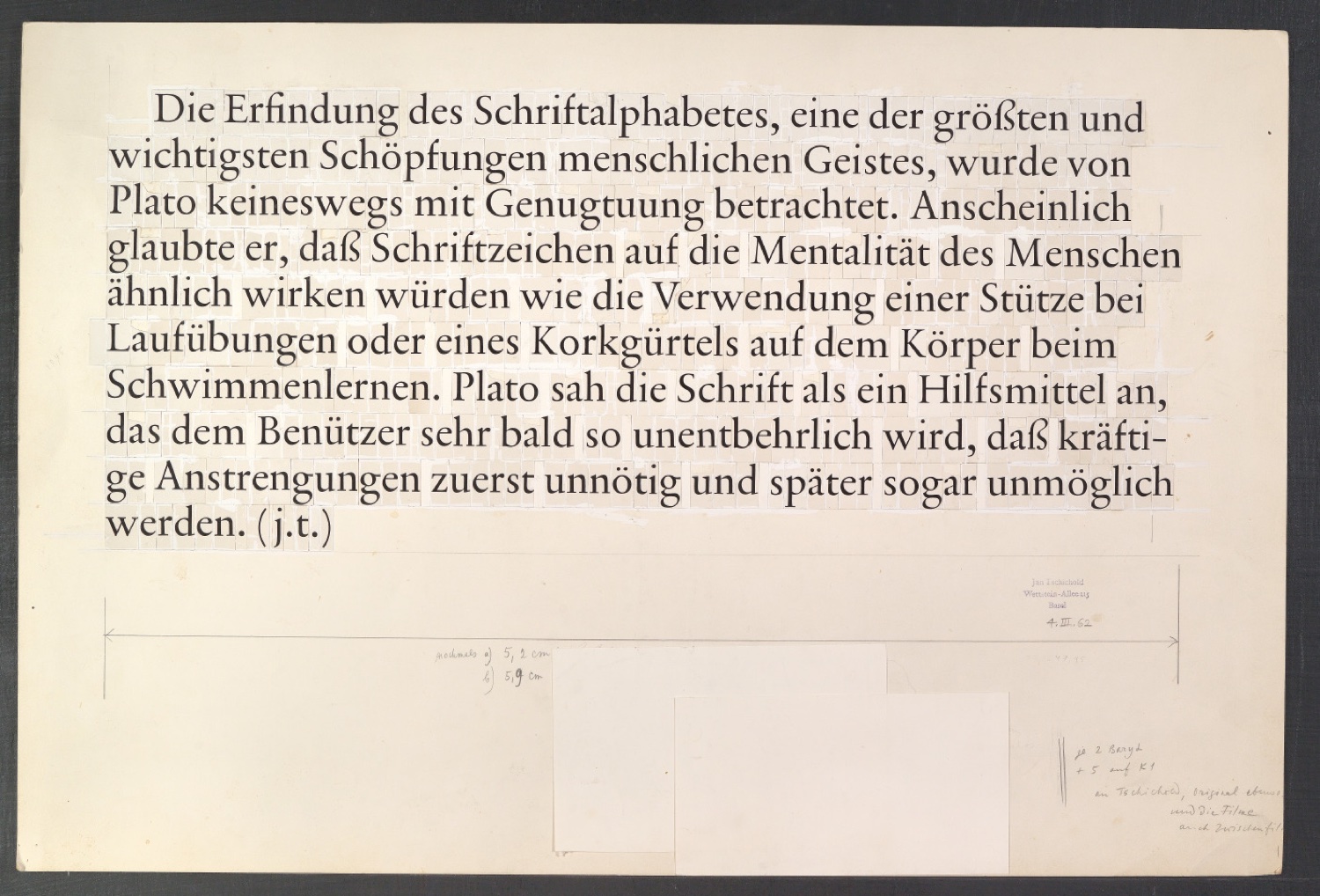 Entwürfe für die Sabon — Blatt 15