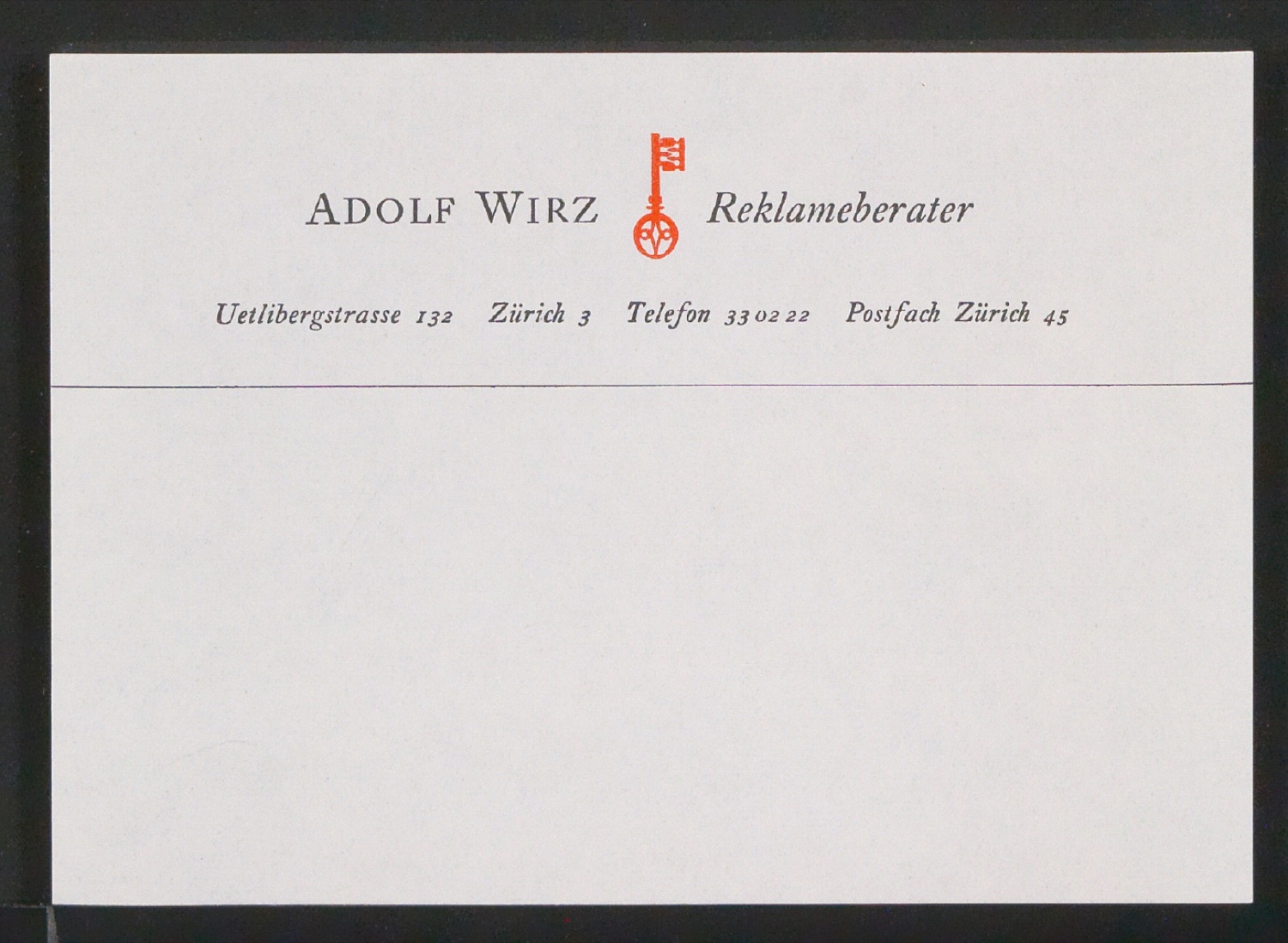 Belegexemplare vom Corporate Design für Adolf Wirz AG Werbeberatung — Blatt 5