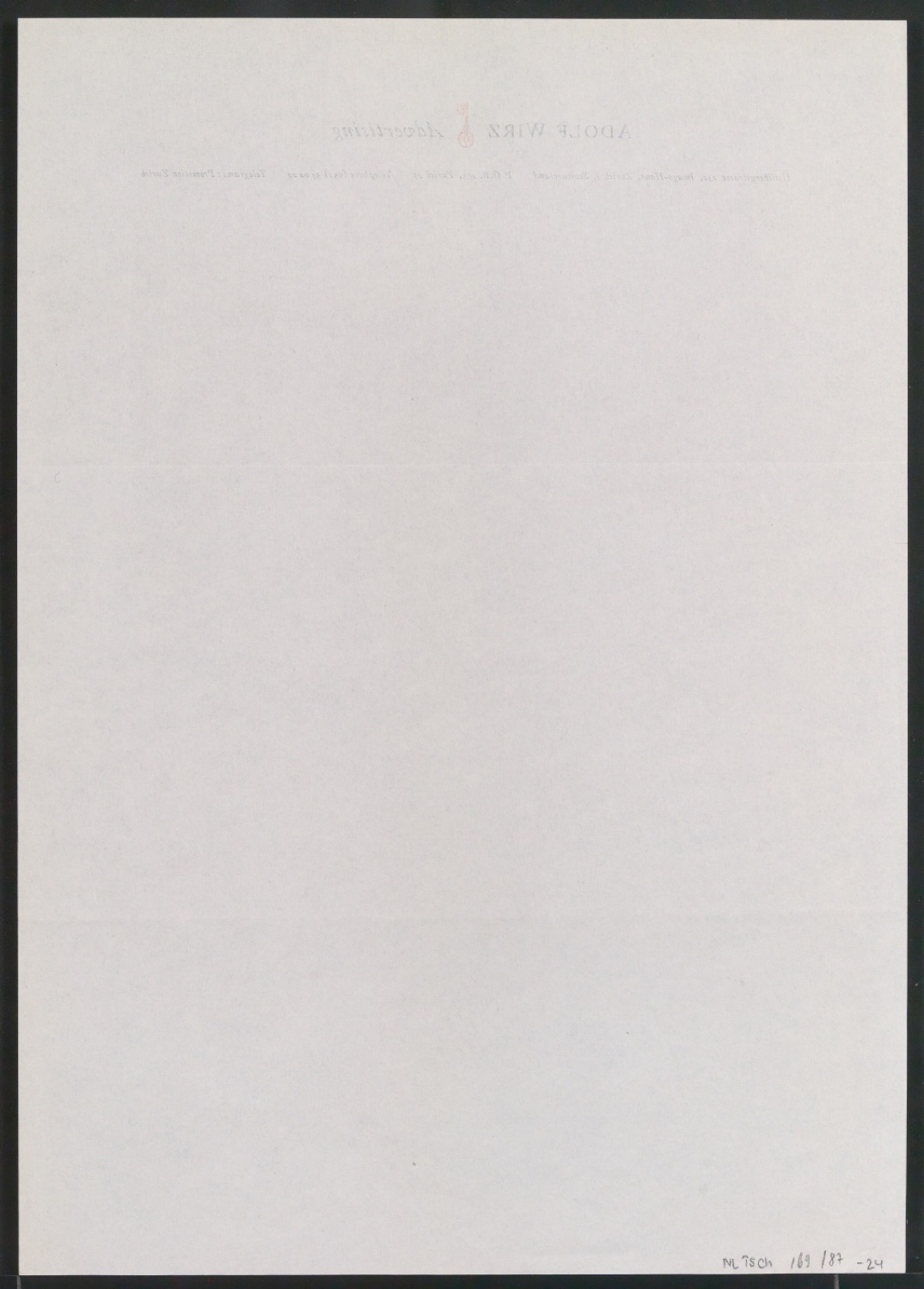 Belegexemplare vom Corporate Design für Adolf Wirz AG Werbeberatung — Blatt 22