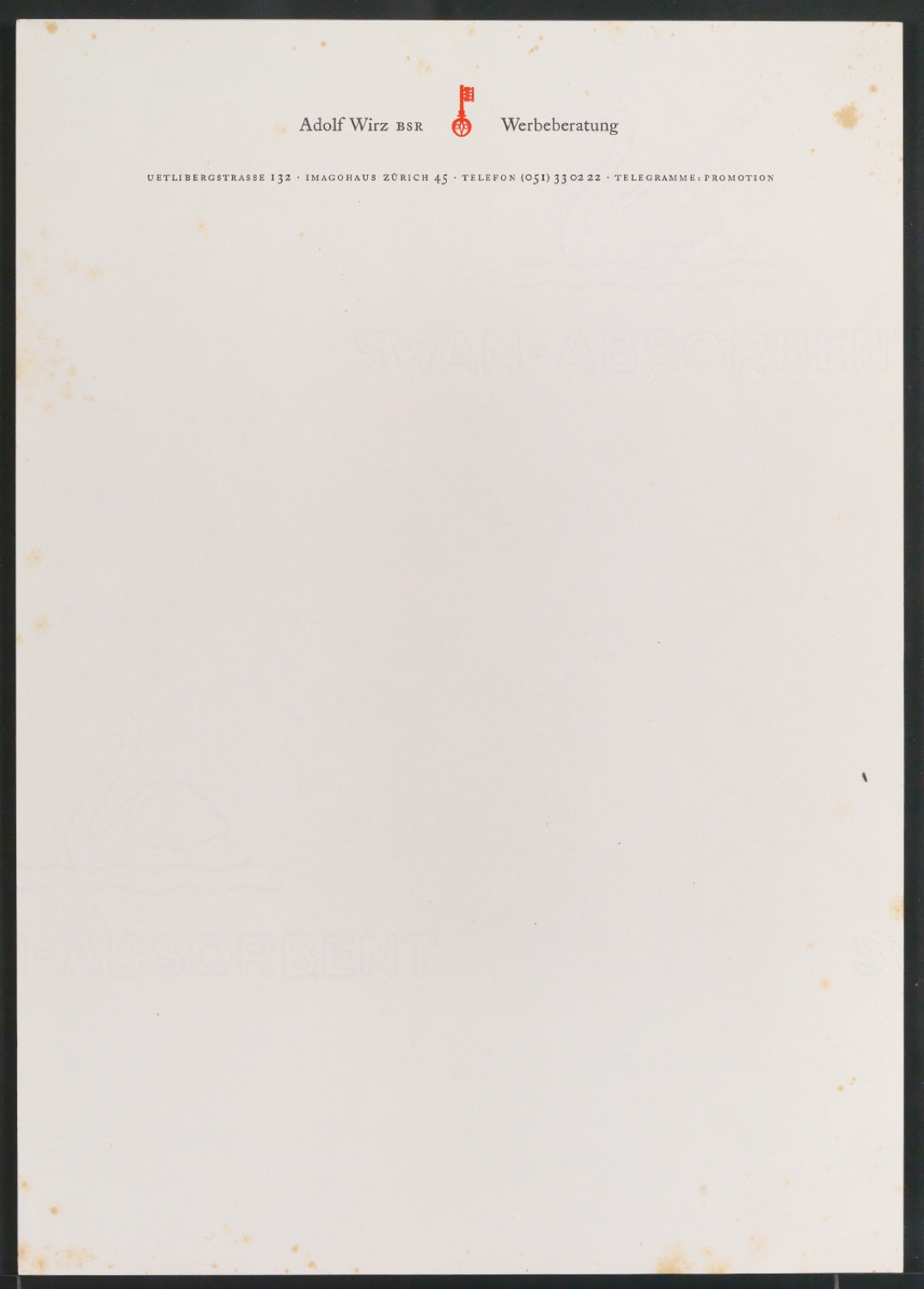 Belegexemplare vom Corporate Design für Adolf Wirz AG Werbeberatung — Blatt 27