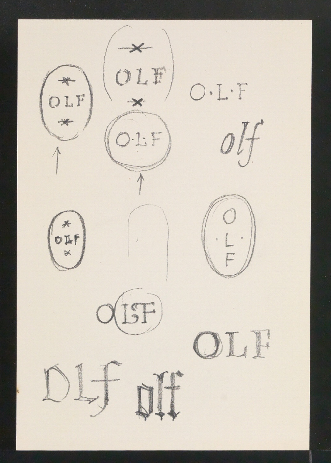 Entwurfszeichnungen von Verlegermarke für Office du Livre — Blatt 7