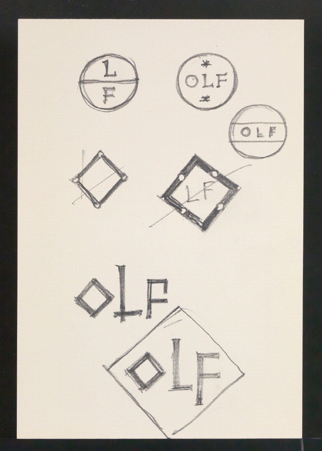 Entwurfszeichnungen von Verlegermarke für Office du Livre — Blatt 9