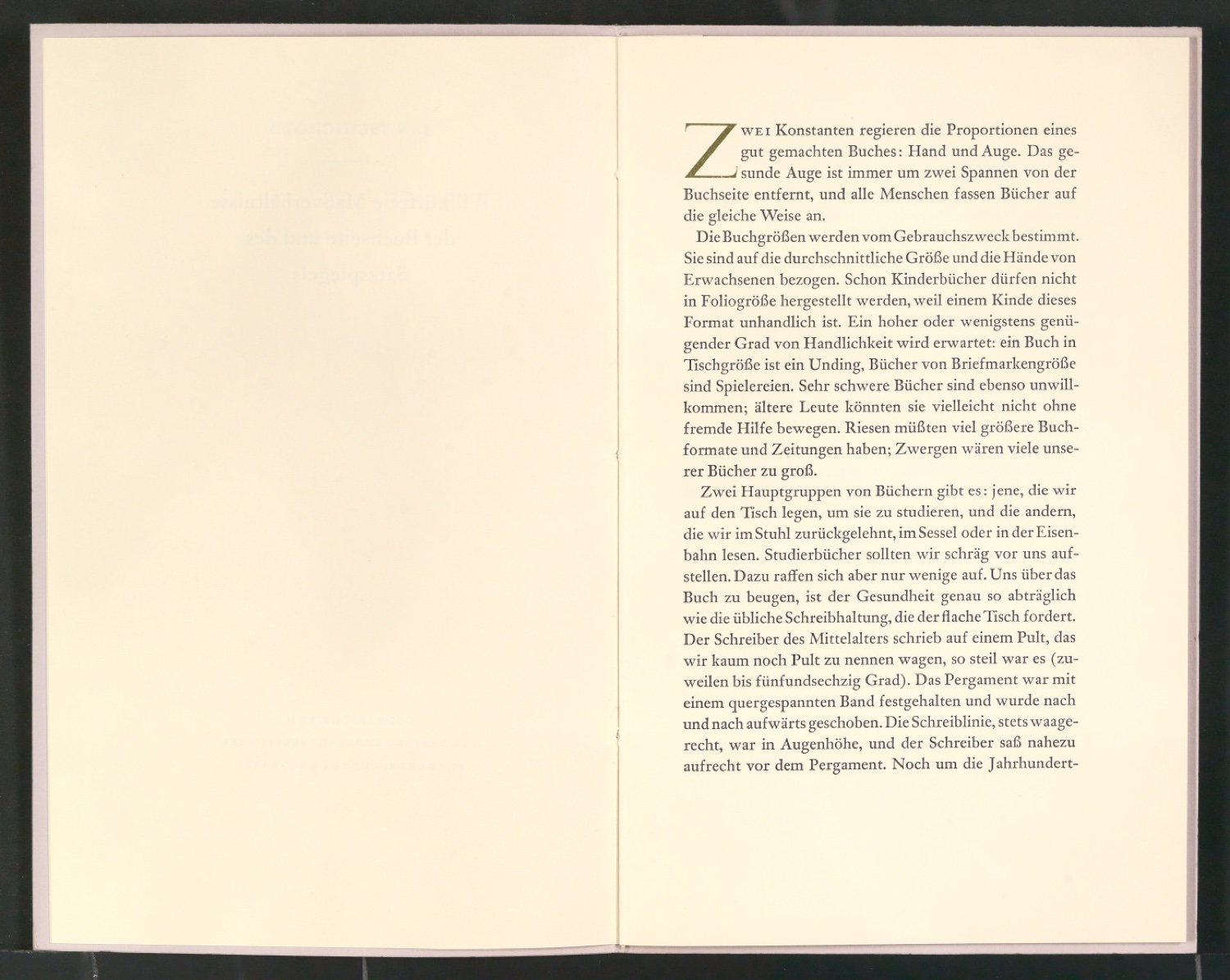 Willkürfreie Maßverhältnisse der Buchseite und des Satzspiegels — Blatt 4