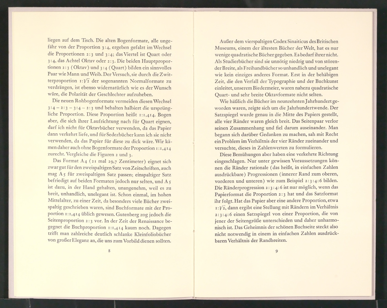Willkürfreie Maßverhältnisse der Buchseite und des Satzspiegels — Blatt 7