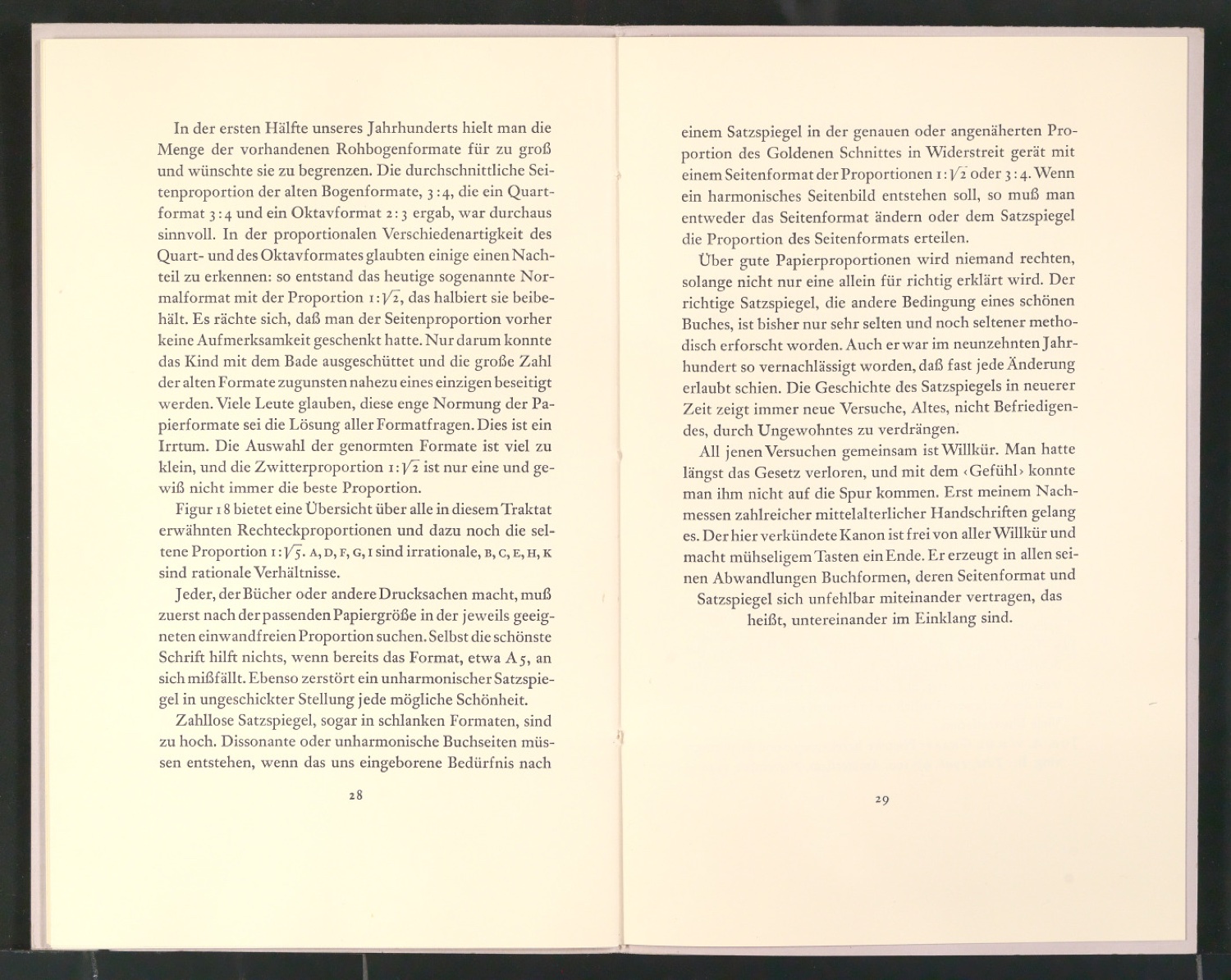 Willkürfreie Maßverhältnisse der Buchseite und des Satzspiegels — Blatt 17