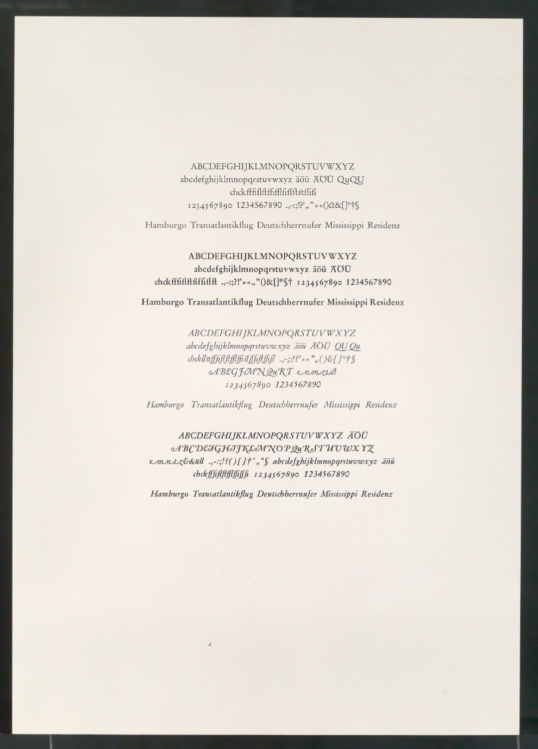 Probedrucke einer 10 Punkt Garamond — Blatt 3