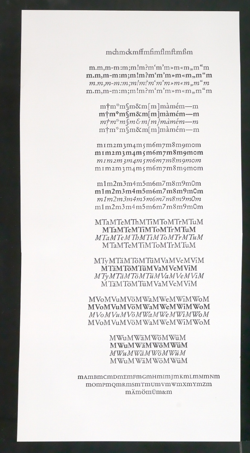 Probedrucke einer 10 Punkt Garamond — Blatt 9