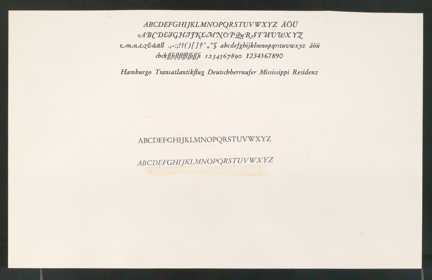 Notizen zur Schriftentwicklung von Sabon oder Garamond — Blatt 7